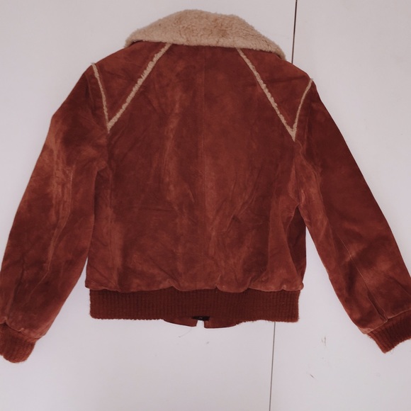 SOLD Vintage Genuine Suede Leather zip up jacket - Picture 2 of 3