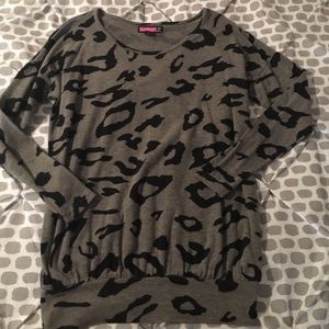 Cheetah print sweater