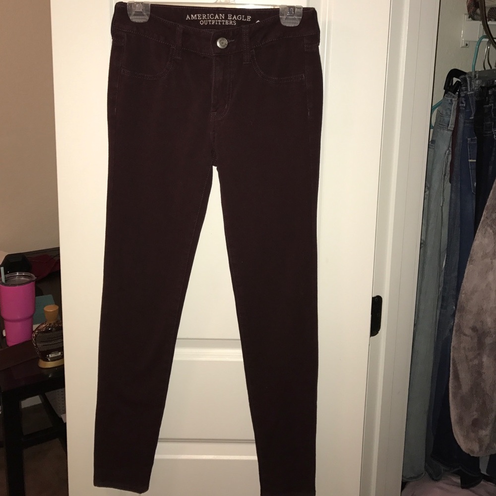 Maroon jeggings