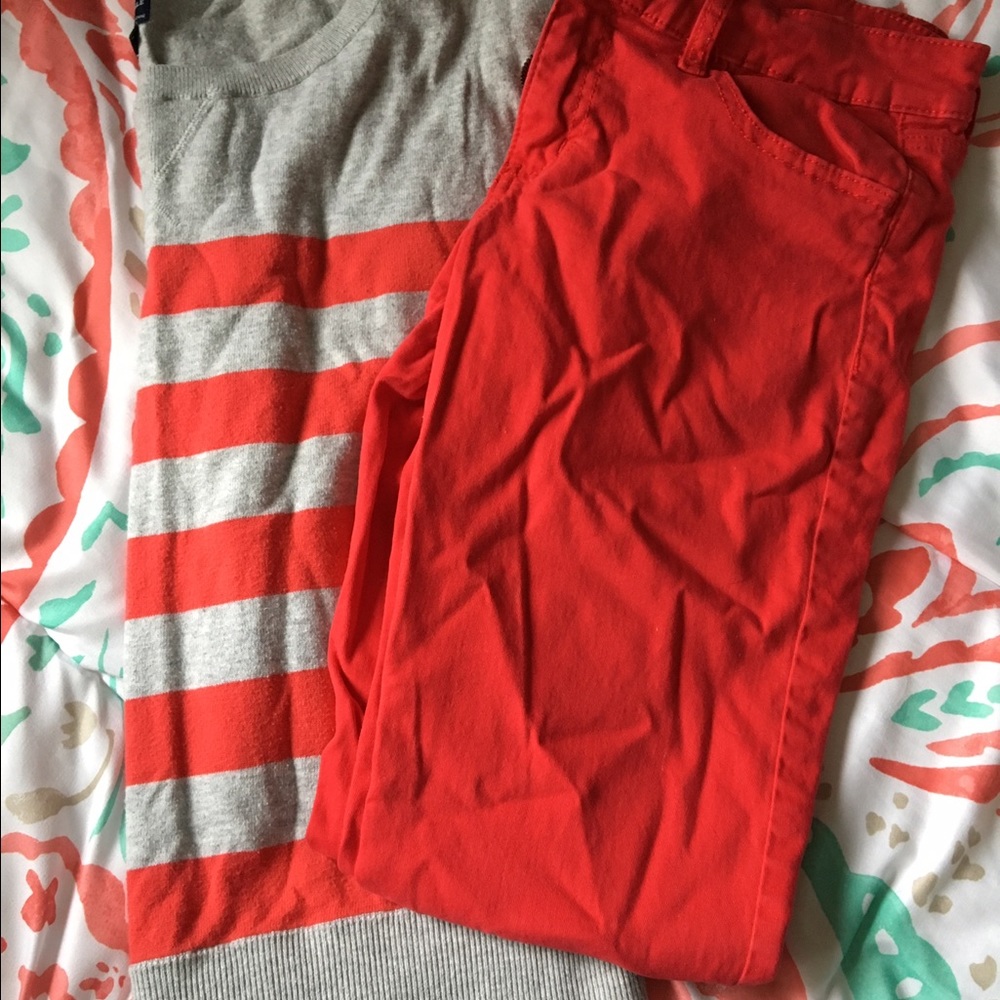 American eagle shirt and jeggings