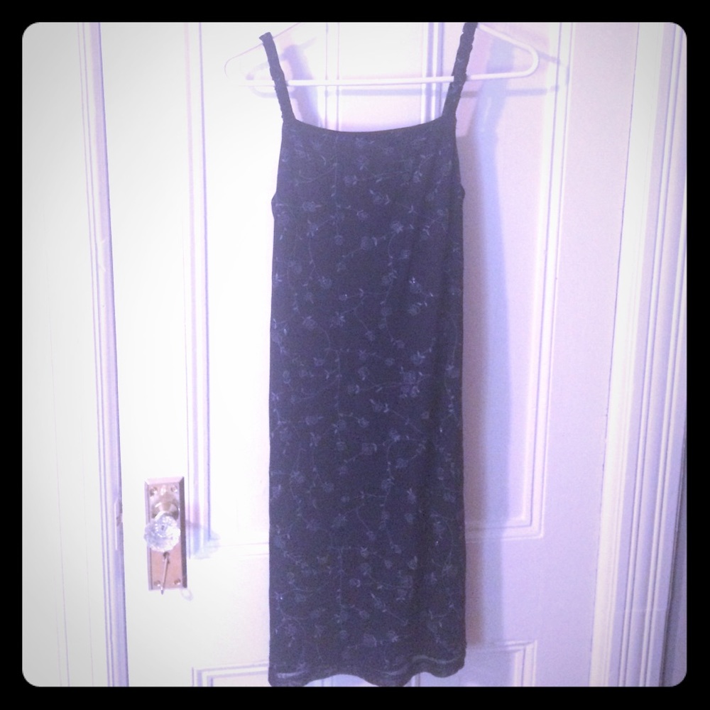 Navy Floral Summer Dress