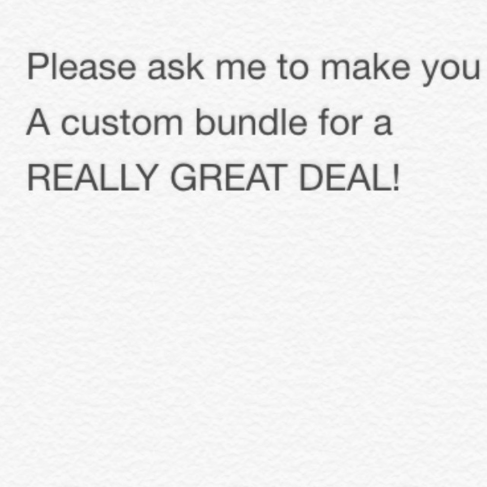 I make custom bundles at super low prices !!!