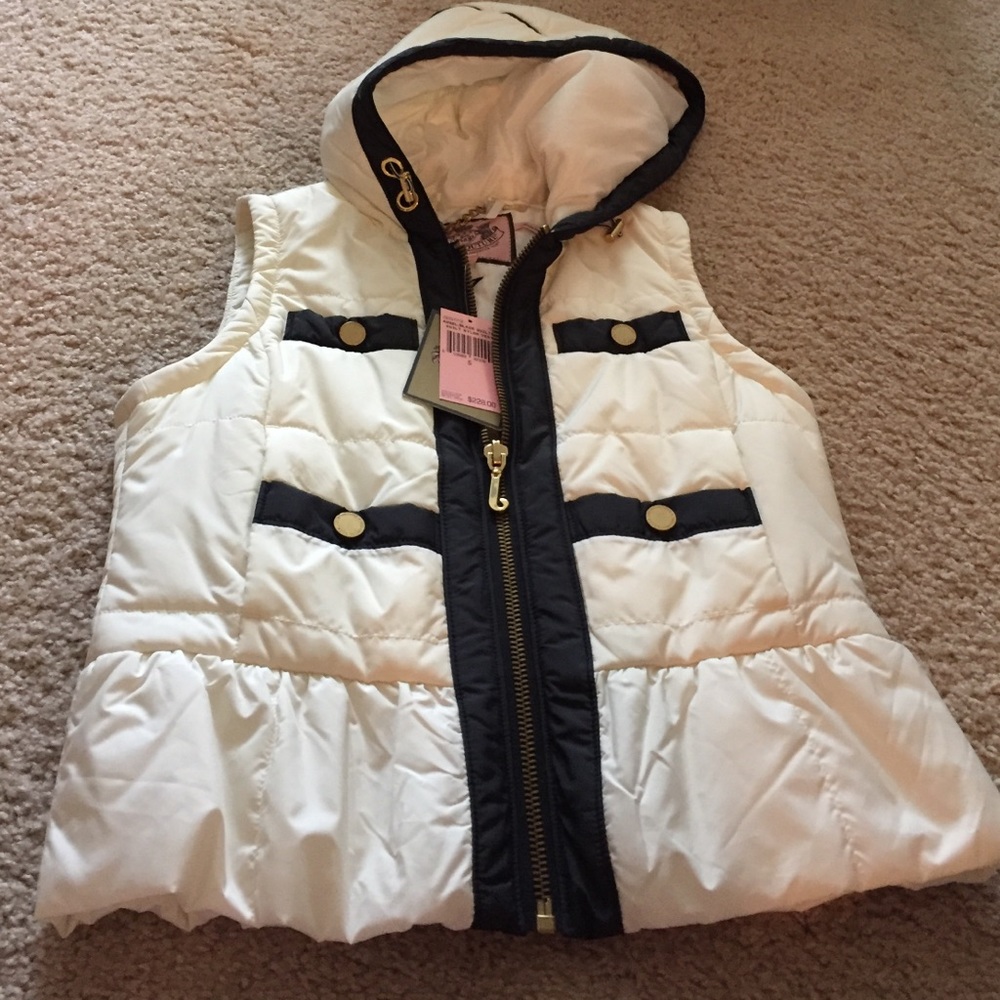 BNWT Juicy Couture quilted nylon vest size Small