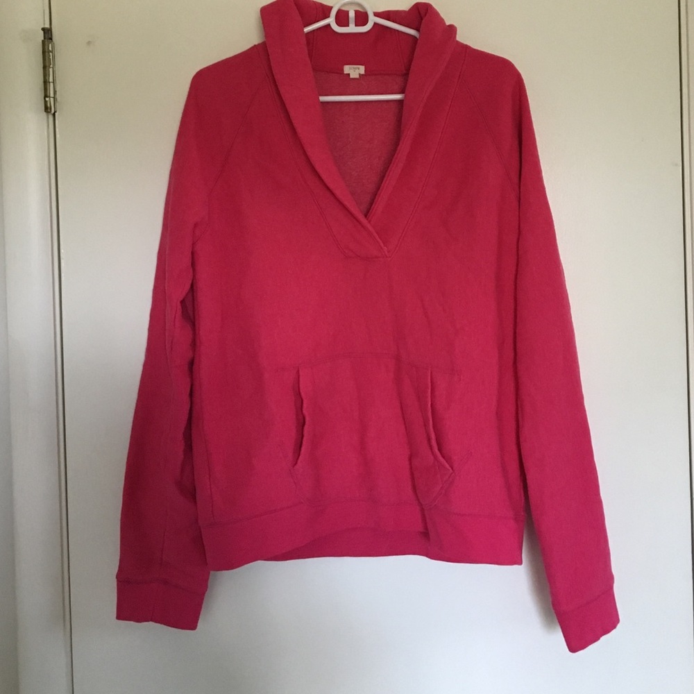 J.Crew Pink cowl-neck Sweatshirt