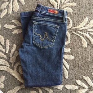 AG cropped jeans.  Altered.