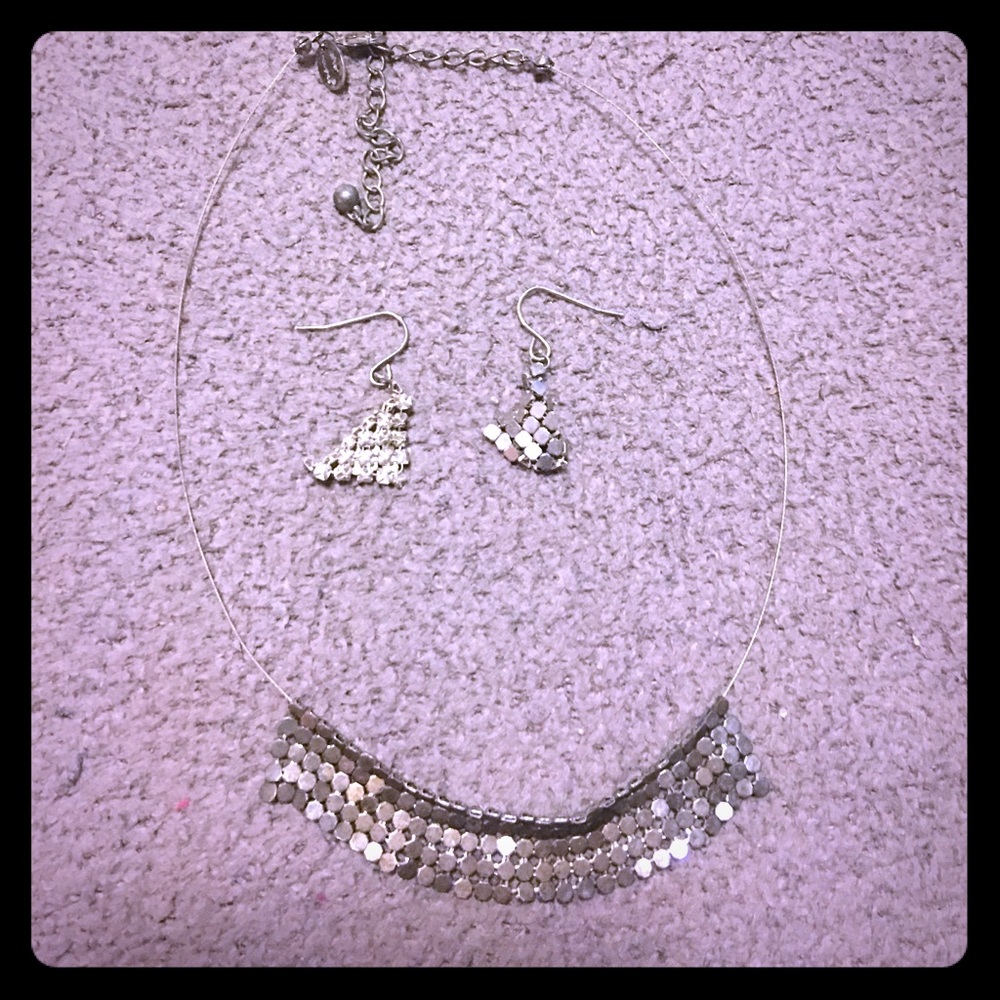 Choker with matching earrings