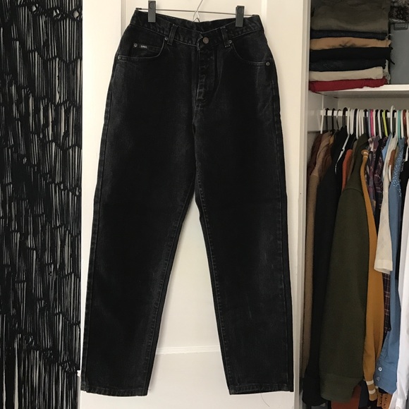 black lee jeans