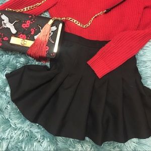 American Apparel Size Small Black Tennis Skirt