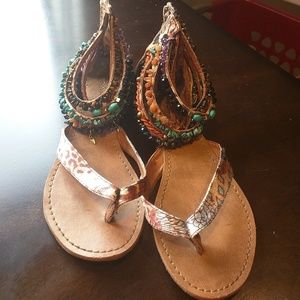 Beautiful summer sandals very gently used
