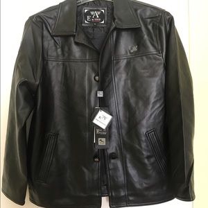 Emporio Armani men's leather jacket