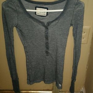 Abercrombie navy blue long sleeve