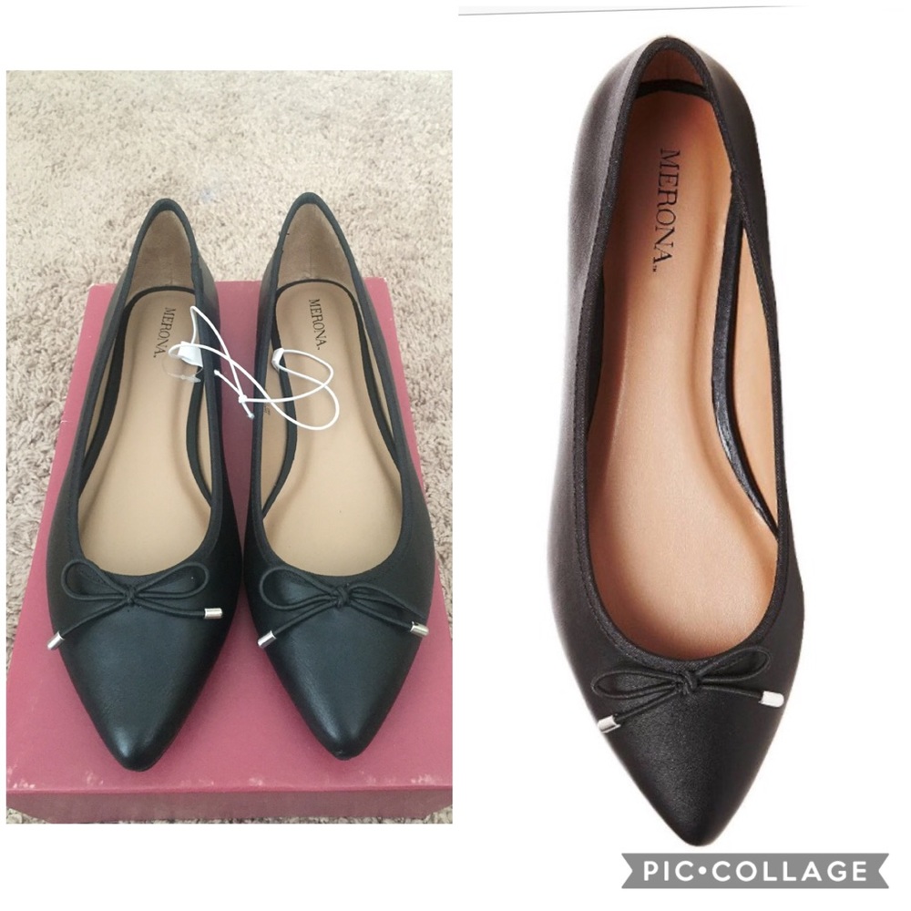 Black Merona Flats