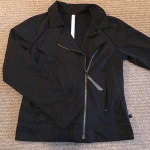 Lululemon black moto jacket size 4