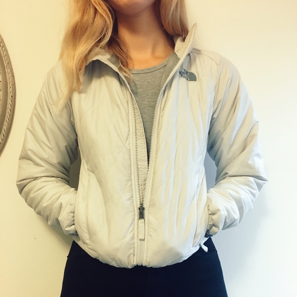 Northface quilted bomber jacket