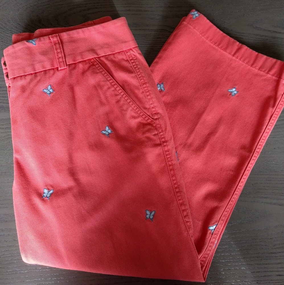 J. Crew Butterfly Capri