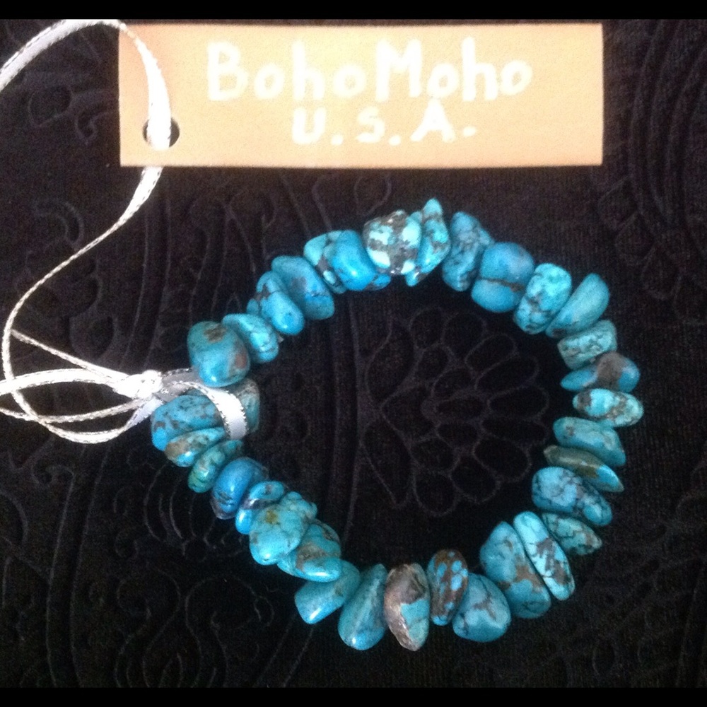Turquoise natural stone bracelet