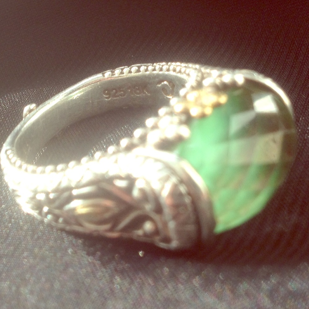 *Sold* Barbara Bixby 18k Gold and 925 Silver Ring