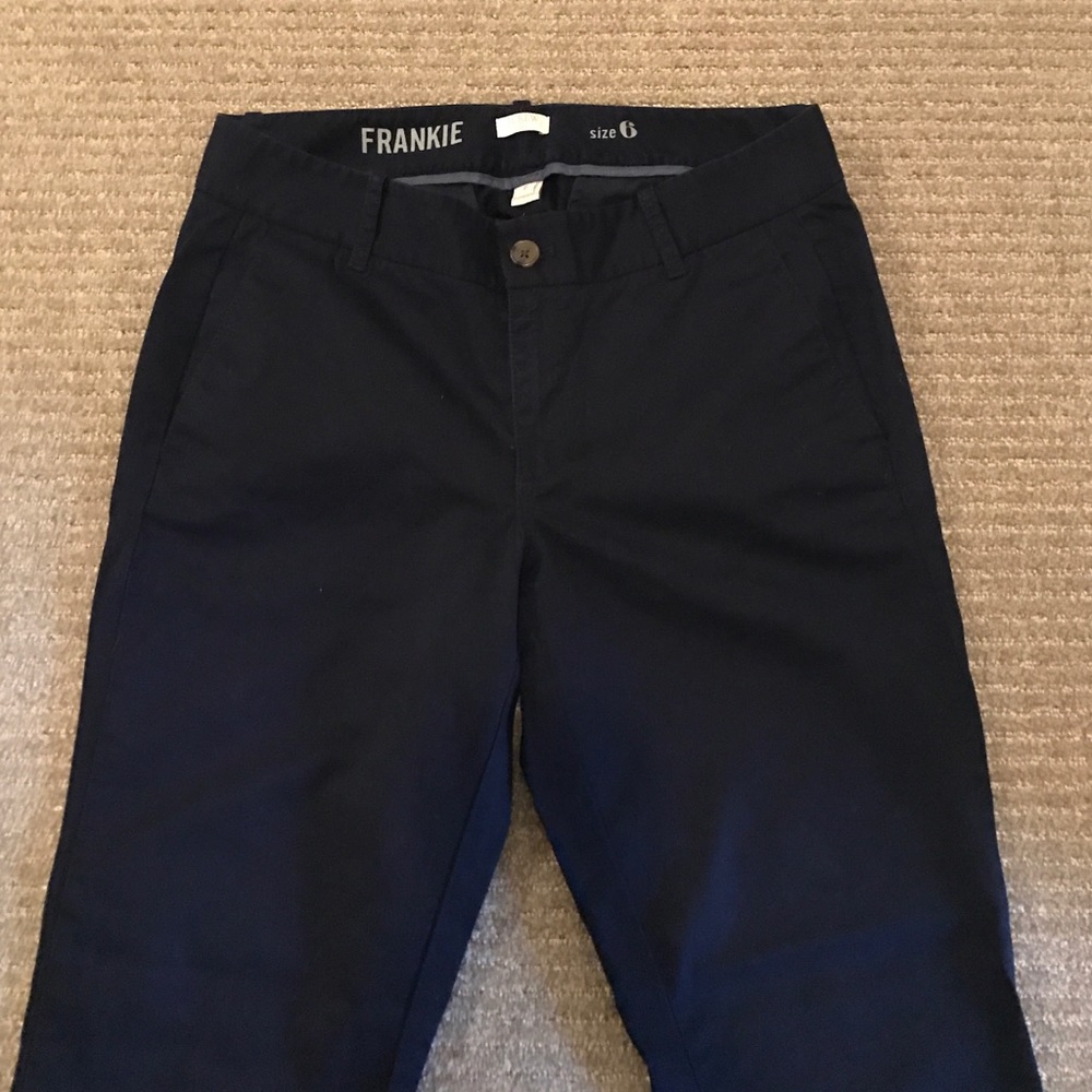 J. Crew Frankie slacks size 6 navy blue