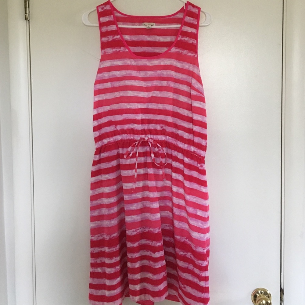 Gap Pink Striped Dress