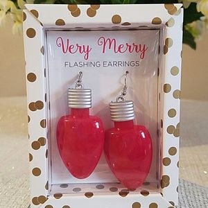 Flashing Christmas Earrings