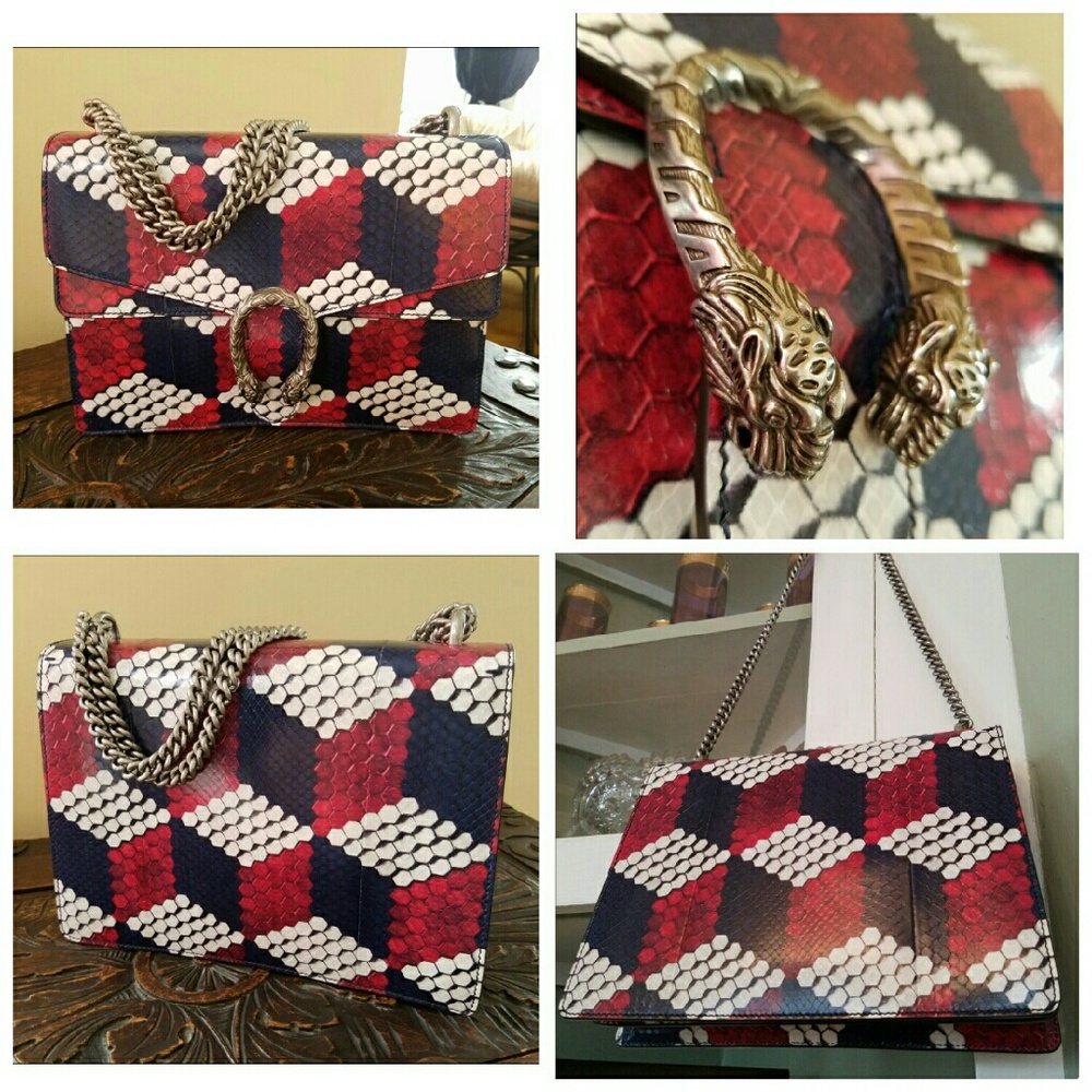 💛💛SOLD💛💛 Gucci Dionysus cubic Python Handbag - Picture 2 of 4