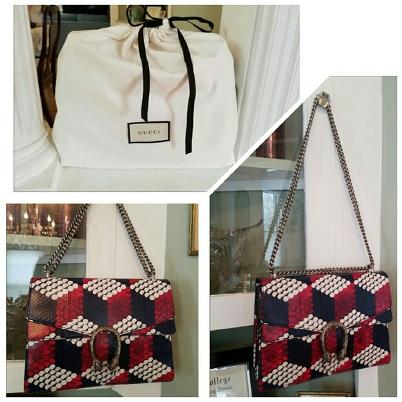 💛💛SOLD💛💛 Gucci Dionysus cubic Python Handbag - Picture 3 of 4