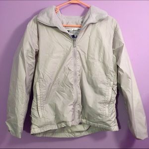 Columbia Light Gray Jacket - Size Large