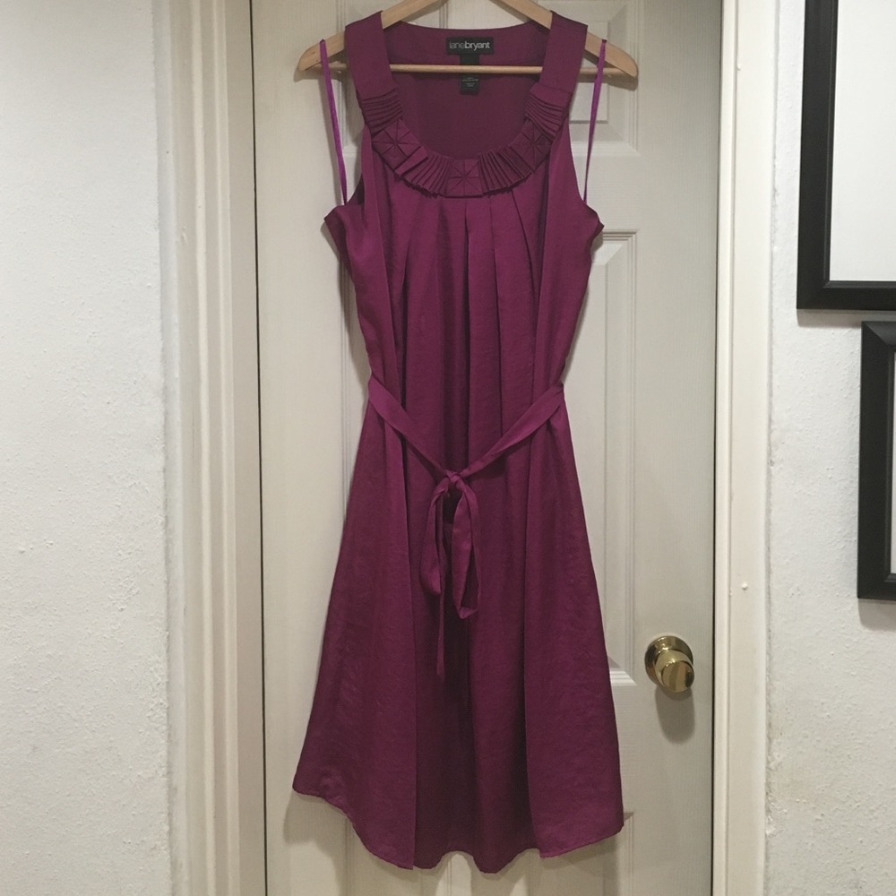 Lane Bryant Dress Magenta, shimmering fabric