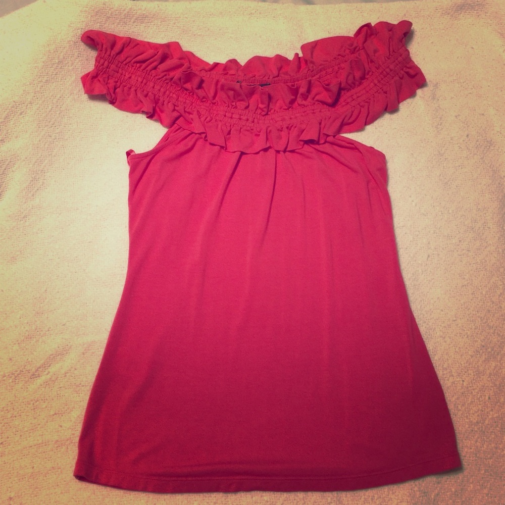 BCBG off the shoulder top