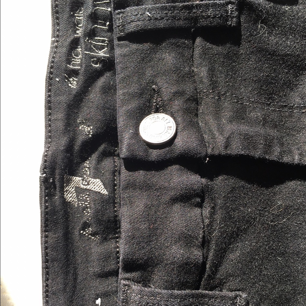 High waisted 7s black