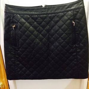 Kate spade black leather skirt.