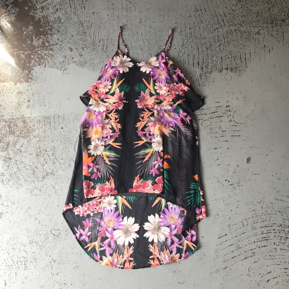 Floral high/low dress