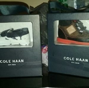 Infant Cole Haan boat shoes and hiking boots