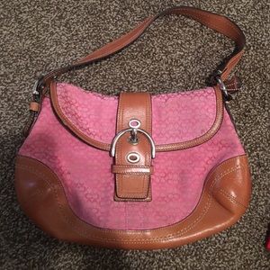 Pink coach purse