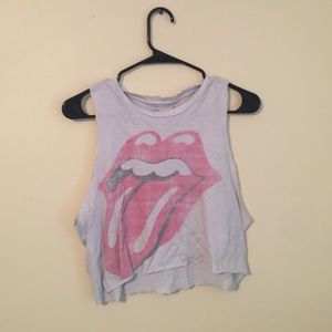 Rolling Stones crop top