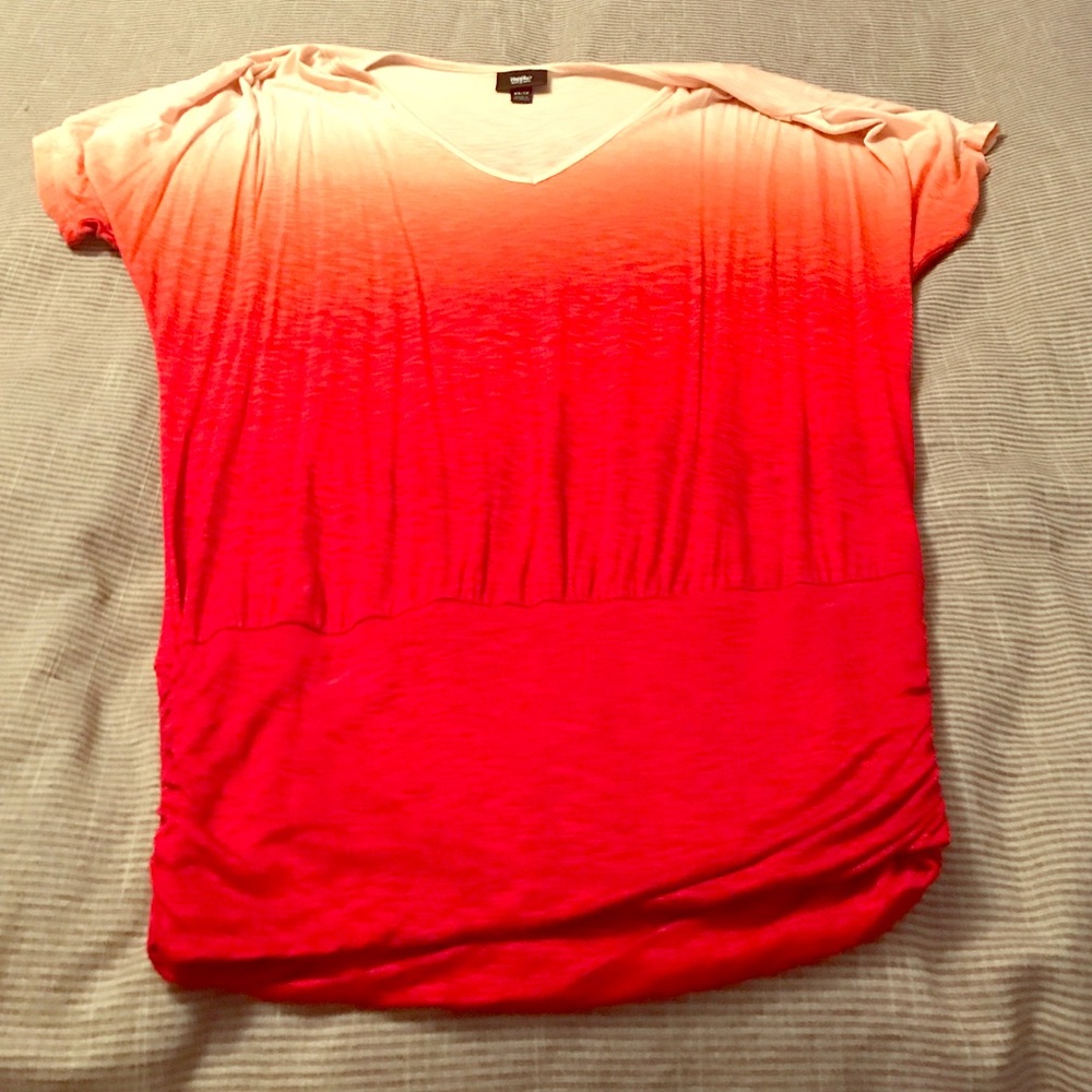 NWOT orange ombré top