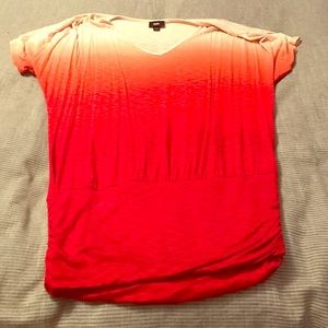 NWOT orange ombré top