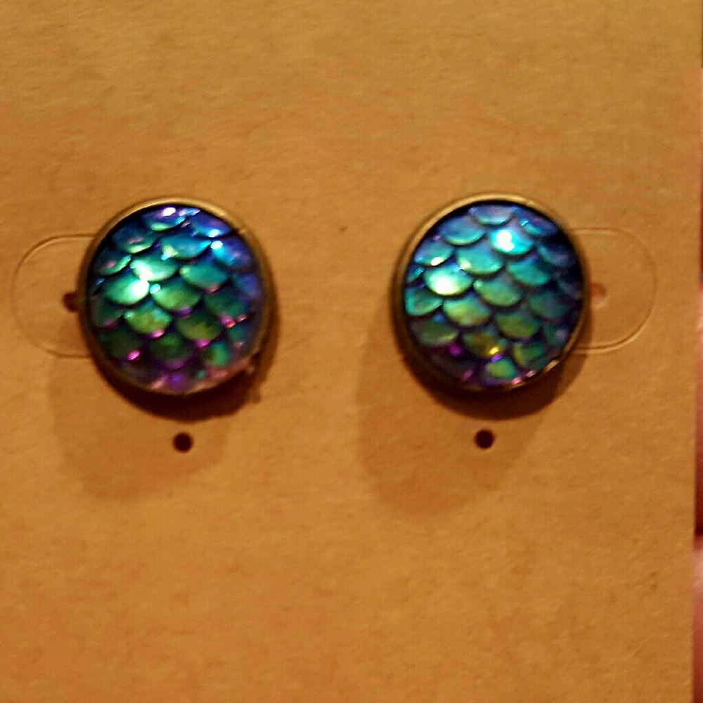 Handmade Mermaid Inspired Earrings