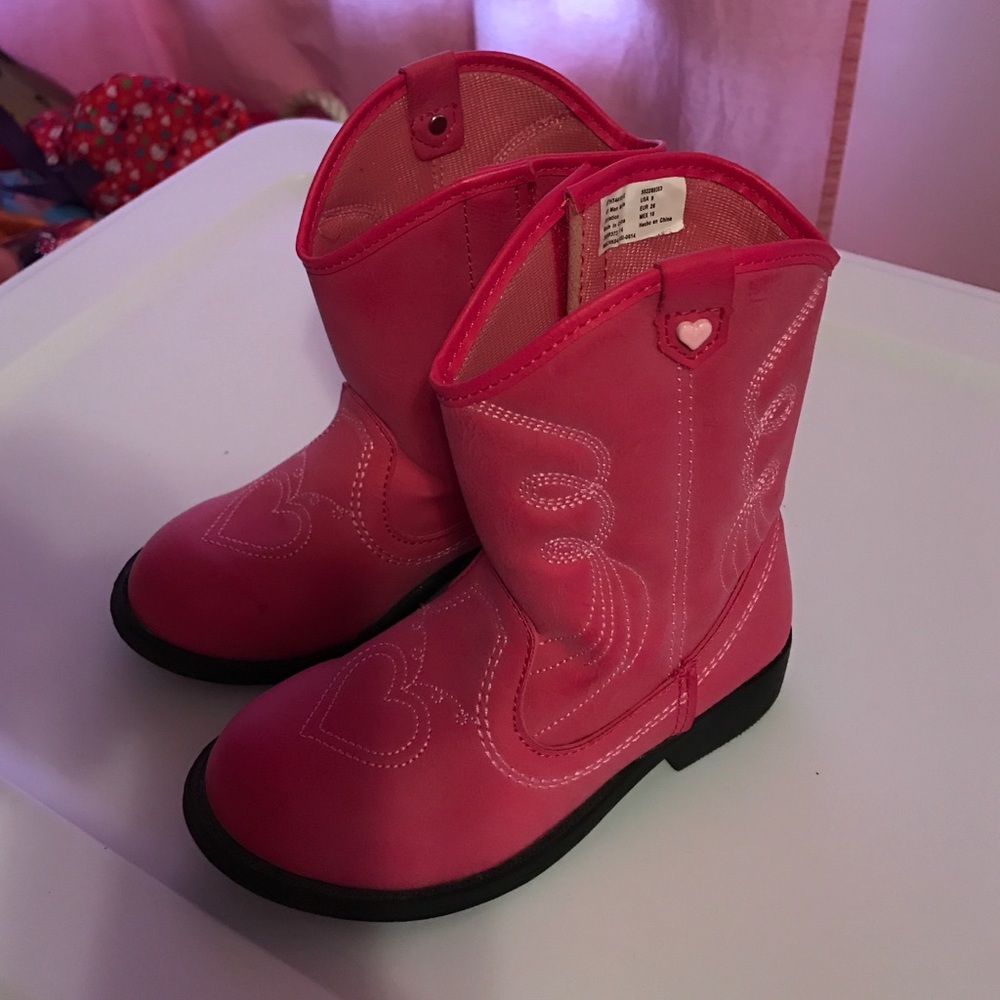 Pink cowgirl boots