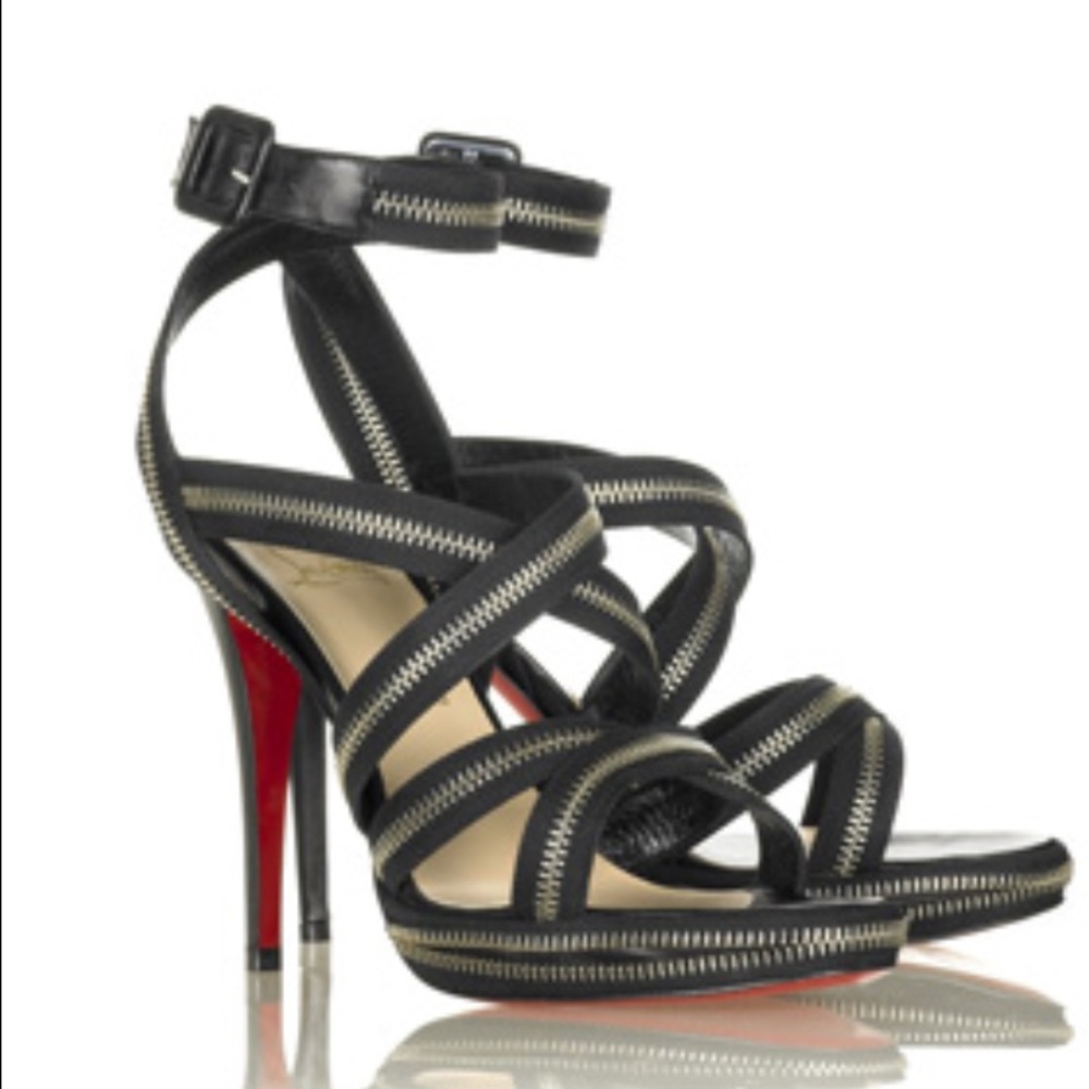 Christian louboutin heels rodita zip platforms