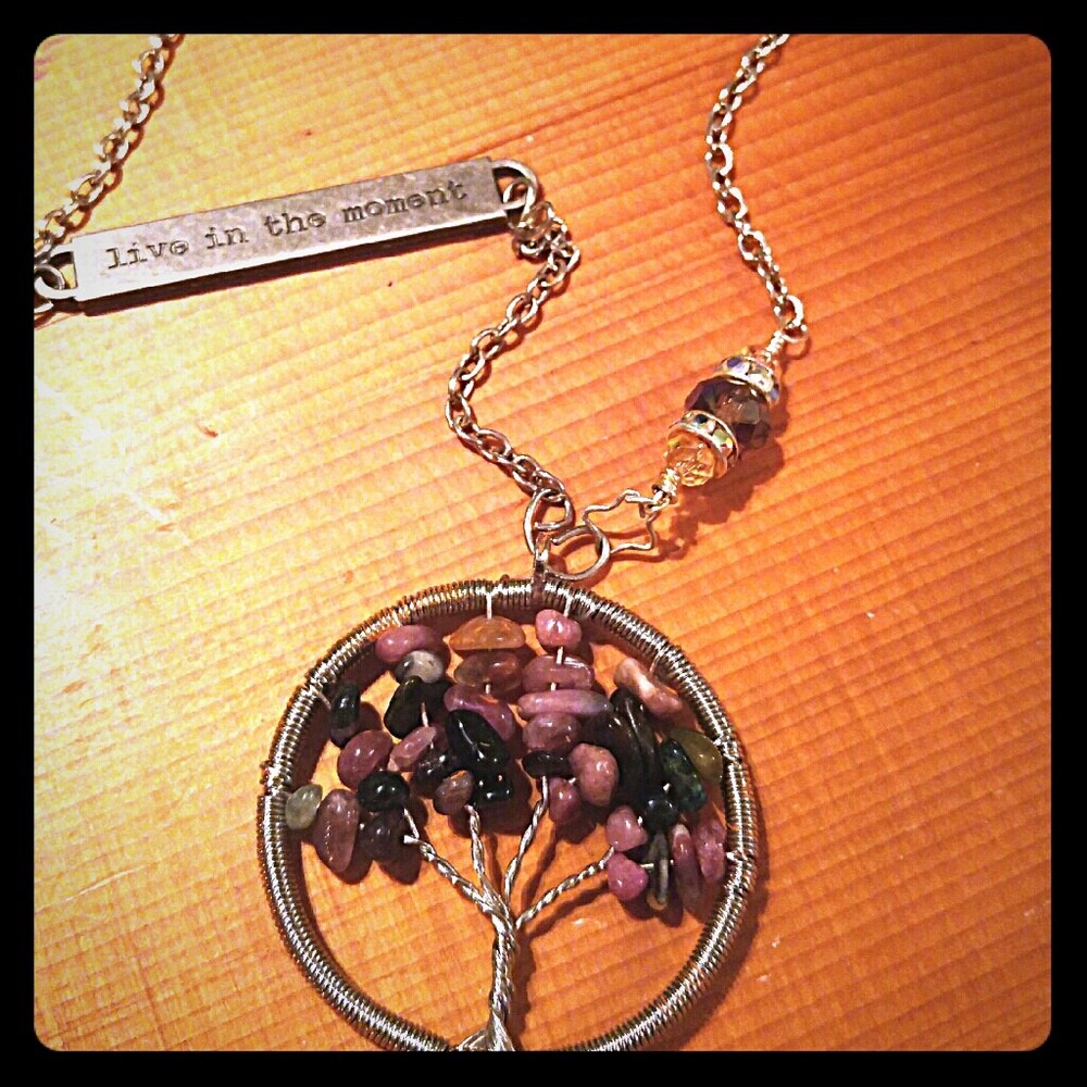 Handmade tree of life "live in the moment"