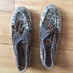 Sperry Top-Sider Boat Shoes in Leopard Print