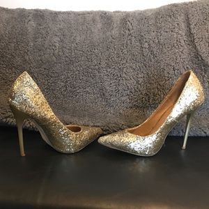 Gold heels