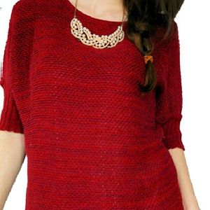 Dolman Sleeve Burgundy Sweater