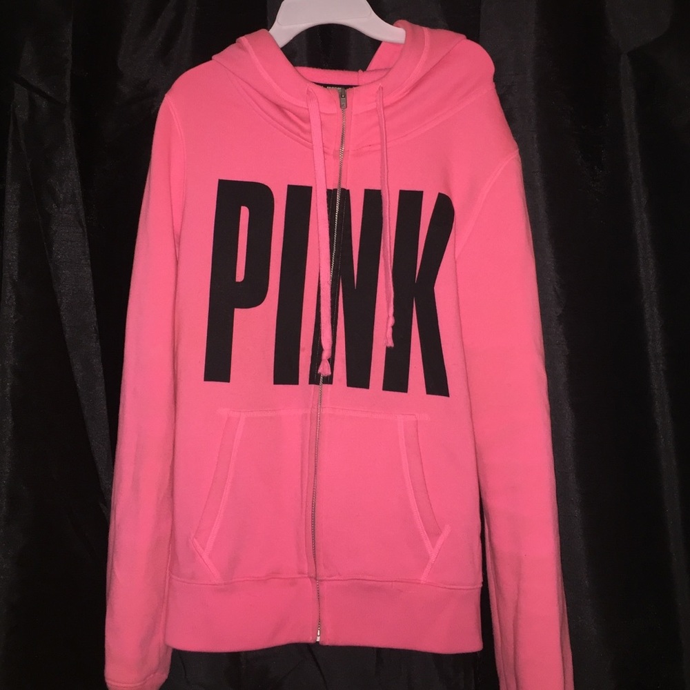 PINK zip up hoodie
