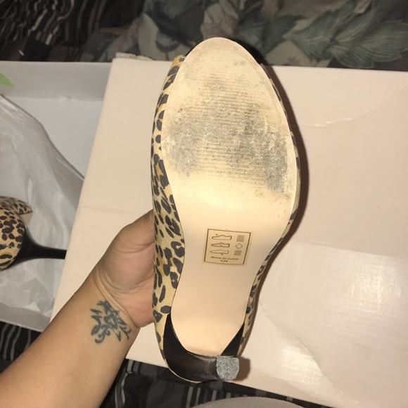 Leopard open toe booties - Picture 3 of 4