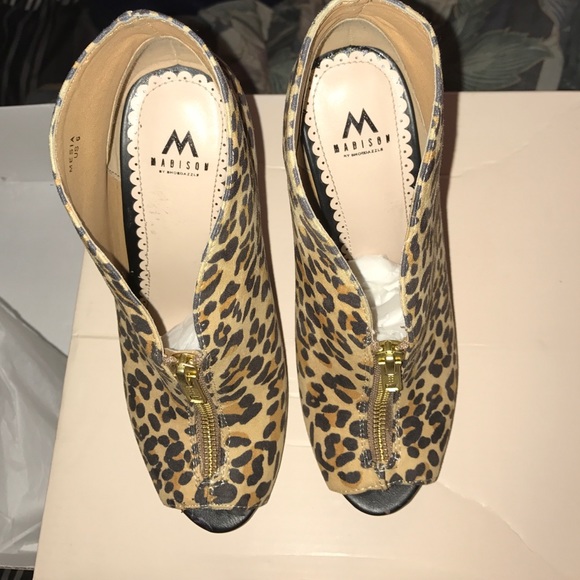 Leopard open toe booties - Picture 4 of 4