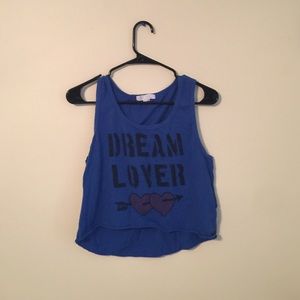 Dream lover blue crop top