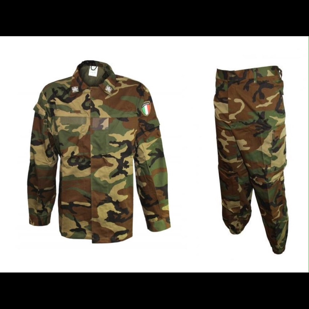New Italian Woodland Pants and Shirt Uniform