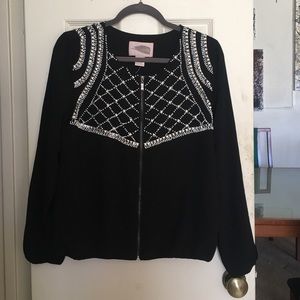 Beaded black jacket